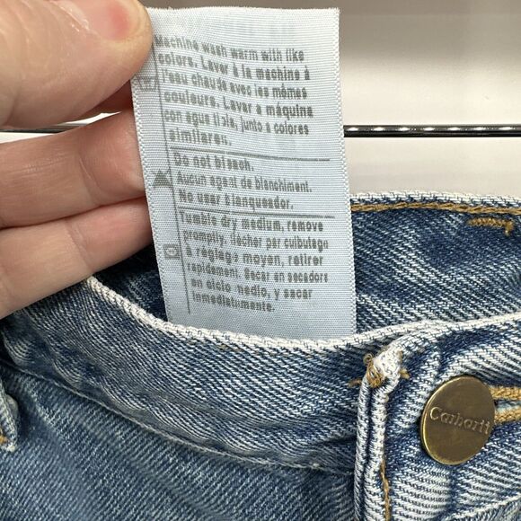 Carhartt Jeans Mens 42x30 (42x29 ACTUAL) Blue Denim Straight Leg Traditional Fit - Picture 5 of 7